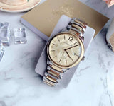 Shop Burberry The Classic Gold Dial Two Tone Steel Strap Watch for Men - BU10011 in USA