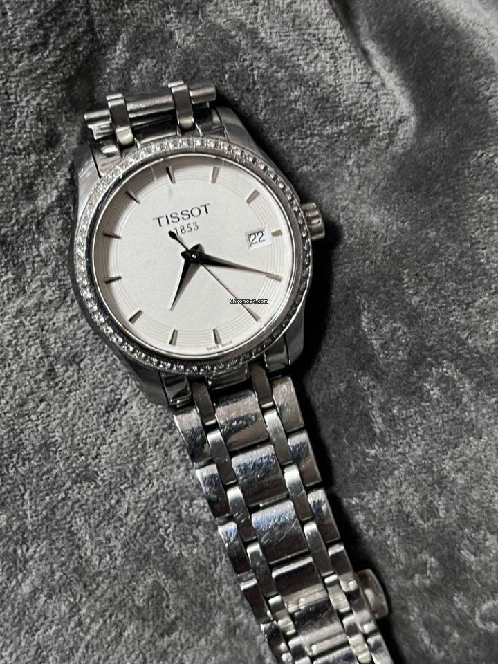 Tissot T Trend Couturier Lady White Dial Watch For Women - T035.210.61.011.00 Buy Now By Tissot