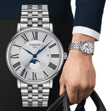 Tissot T Classic Carson Premium Powermatic 80 Silver Dial Silver Steel Strap Watch For Men - T122.407.11.033.00 Buy Now By Tissot