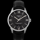 Tissot Chemin Des Tourelles Powermatic 80 Black Dial Black Leather Strap Watch For Men - T099.407.16.058.00 Buy Now By Tissot