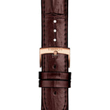 Tissot Carson Premium Powermatic 80 White Dial Brown Leather Strap Watch For Men - T122.407.36.031.00 Buy Now By Tissot