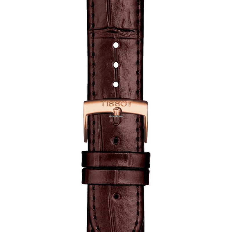 Tissot Carson Premium Powermatic 80 White Dial Brown Leather Strap Watch For Men - T122.407.36.031.00 Buy Now By Tissot