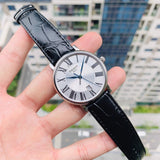 Tissot Carson Premium Silver Dial Black Leather Strap Watch For Men - T122.410.16.033.00 Buy Now By Tissot