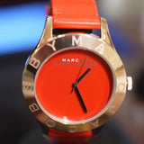 Marc Jacobs Blade Red Dial Red Leather Strap Watch for Women - MBM1210 Buy Now By Marc Jacobs