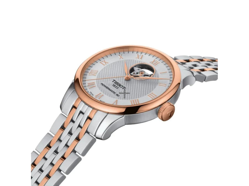 Tissot Tradition Powermatic 80 Open Heart Silver Dial Two Tone Steel Strap Watch For Men - T063.907.22.038.01 Buy Now By Tissot