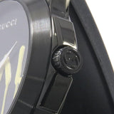 Gucci G Timeless Ghost Black Dial Black Rubber Strap Unisex Watch - YA1264017