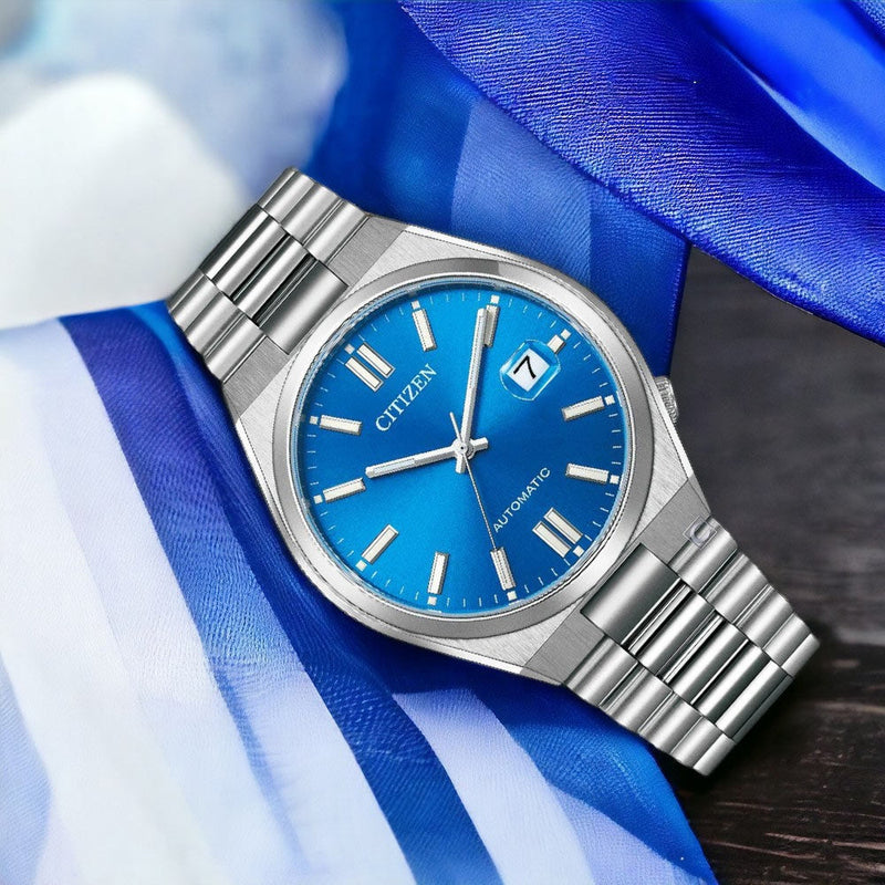 Citizen x Pantone Automatic Blue Dial Silver Steel Strap Watch For Men - NJ0158-89L Buy Now By Citizen