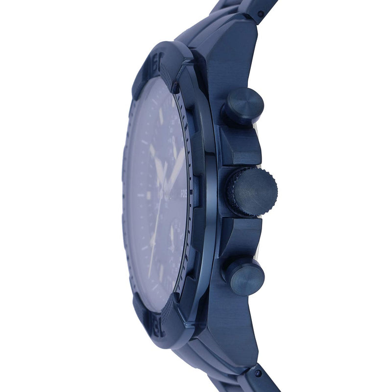 Fossil Bronson Chronograph Blue Dial Blue Steel Strap Watch for Men - FS5916 Buy Now By Fossil