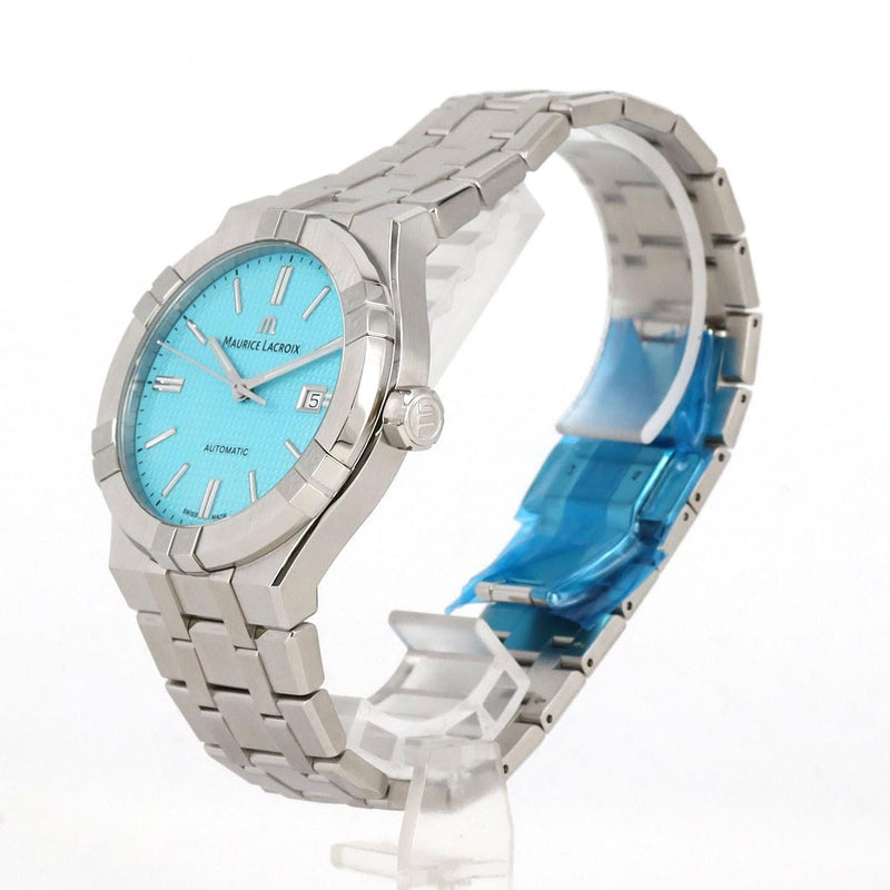 Maurice Lacroix Aikon Automatic Sky Blue Dial Silver Steel Strap Watch For Men - AI6008-SS00F-431-C Buy Now By Maurice Lacroix