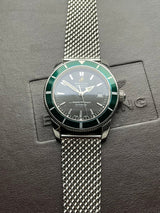 Shop Breitling Superocean Heritage 42mm Chronograph Green Bezel Mens Watch - A1732136 in USA
