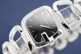 Shop Gucci G Gucci Black Dial Silver Steel Strap Watch For Women - YA125407 in USA