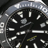 Tag Heuer Aquaracer Black Dial Black Rubber Strap Watch for Men - WAY111A.FT6151