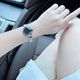 Shop Calvin Klein Wavy Black Dial Silver Steel Strap Watch for Women - K9U23141 in USA