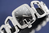 Shop Gucci G Gucci Black Dial Silver Steel Strap Watch For Women - YA125510 in USA