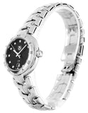 Tag Heuer Link Quartz Diamonds Black Dial Silver Steel Strap Watch for Women - WAT1410.BA0954