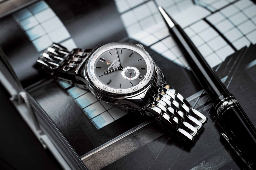 Breitling Premier Automatic 40mm Stainless Steel Silver Dial Mens Watch - A37340351G1A1