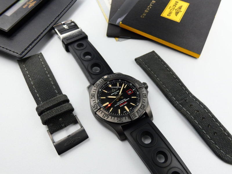 Shop Breitling Avenger Titanium Blackbird 44mm Automatic Mens Watch - V1731110BD74/109W in USA