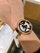 Michael Kors Parker White Dial Two Tone Steel Strap Watch for Women - MK6365 Buy Now By Michael Kors