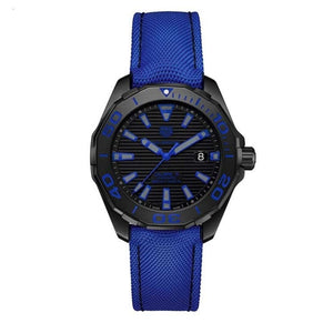 Tag Heuer Aquaracer Calibre 5 Automatic Titanium Blue Dial Blue Nylon Strap Watch for Gents - WAY208B.FC6382