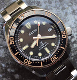 Shop Seiko Prospex Sea Diver Automatic Brown Dial Silver Steel Strap Watch For Men - SPB240J1 in USA