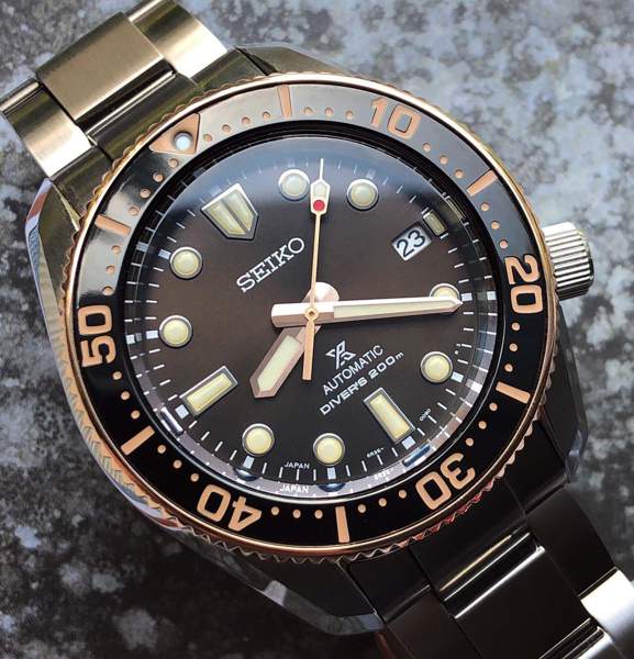 Shop Seiko Prospex Sea Diver Automatic Brown Dial Silver Steel Strap Watch For Men - SPB240J1 in USA