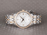 Shop Omega De Ville Prestige Quartz Diamonds Silver Dial Two Tone Steel Strap Watch for Women - 424.25.27.60.52.001 in USA