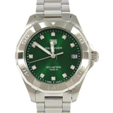 Shop Tag Heuer Aquaracer Diamonds Emerald Green Dial Watch for Women - WBD1316.BA0740 in USA