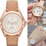 Fossil Cecile White Dial Beige Leather Strap Watch for Women - AM4532 Buy Now By Fossil