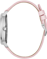 Guess Dahlia Analog Silver Dial Pink Leather Strap Watch for Women - GW0529L1 Buy Now By Guess