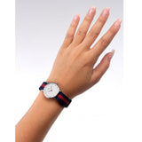 Daniel Wellington Classy Oxford White Dial Two Tone Nylon Strap Watch For Women - DW00100072 Buy Now By Daniel Wellington