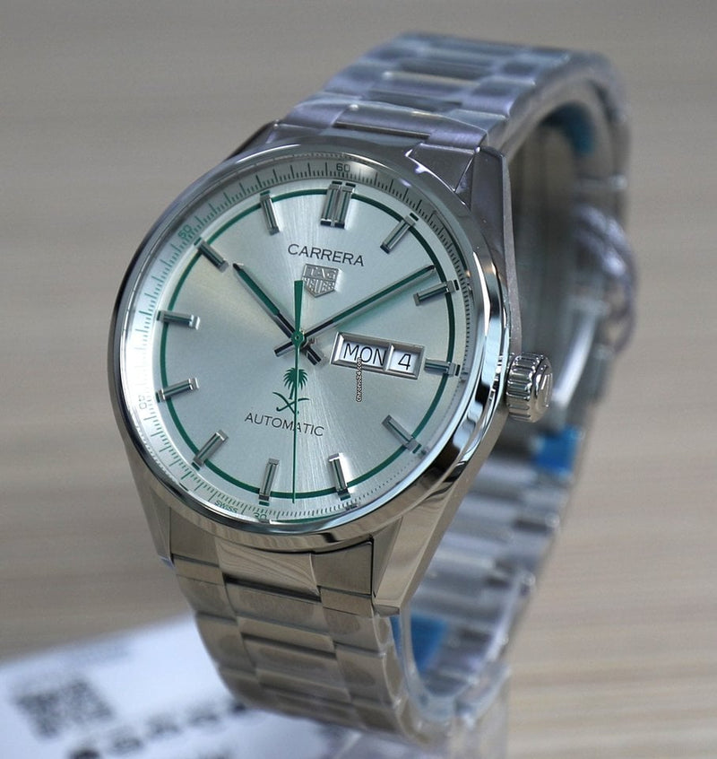 Tag Heuer Carrera Automatic Silver Dial Silver Steel Strap Watch for Men - WBN2015.EB0283 Buy Now By Tag Heuer