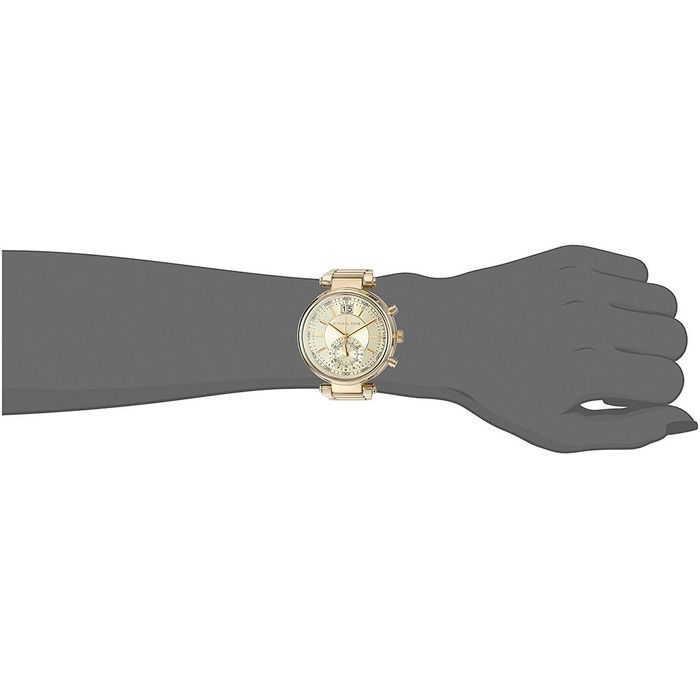 Michael Kors Sawyer White Dial Gold Steel Strap Watch for Women - MK6362 Buy Now By Michael Kors