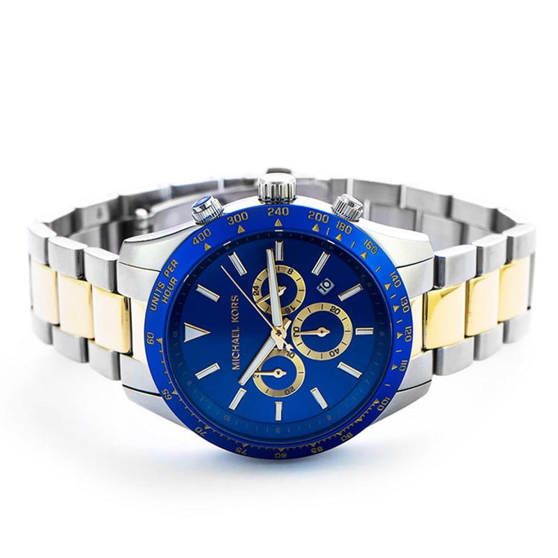 Michael Kors Layton Chronograph Blue Dial Two Tone Steel Strap Watch For Men - MK8825 Buy Now By Michael Kors