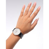 Daniel Wellington Classic Sheffield White Dial Black Leather Strap Watch For Women - DW00100076 Buy Now By Daniel Wellington
