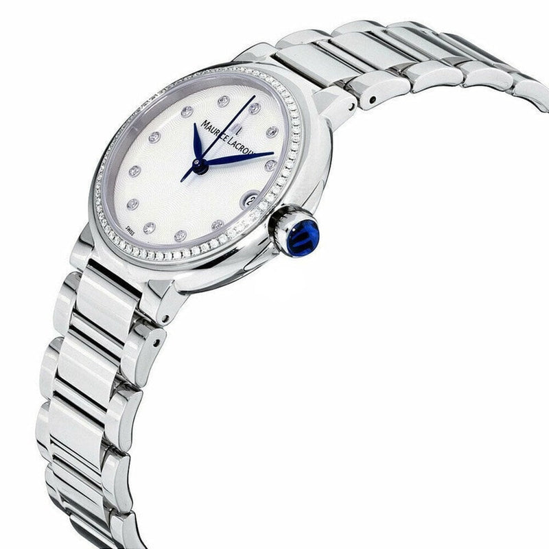 Maurice Lacroix Fiaba Diamonds Mother of Pearl Dial Silver Steel Strap Watch for Women - FA1004-SD502-170-1 Buy Now By Maurice Lacroix