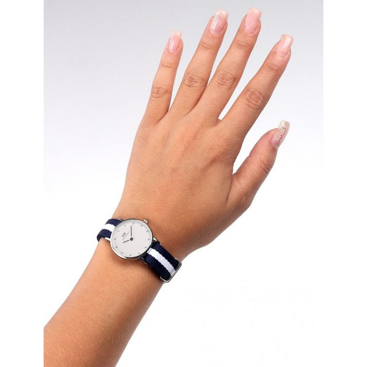 Daniel Wellington Classy Glasgow White Dial Two Tone NATO Strap Watch For Women - DW00100074 Buy Now By Daniel Wellington