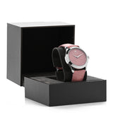 Shop Gucci G Timeless Quartz Candy Pink Dial Pink Leather Strap Watch For Women - YA1264030 in USA