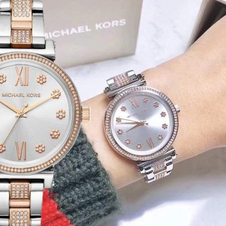 Michael Kors Sophie Chronograph Silver Dial Two Tone Steel Strap Watch For Women - MK3880 Buy Now By Michael Kors