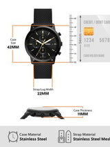 Fossil Commuter Black Dial Black Leather Strap Watch for for Men - FS5504 Buy Now By Fossil