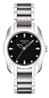 Tissot T Wave Black Dial Two Tone Steel Strap Watch For Women - T023.210.11.056.00 Buy Now By Tissot