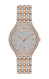 Bulova Crystal Collection Silver Crystals Dial Two Tone Steel Strap Watch for Women - 98L235 Buy Now By Bulova