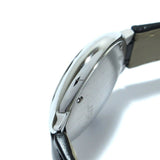 Shop Cartier Ballon Bleu Silver Dial Black Leather Strap Watch for Women - W69018Z4 in USA