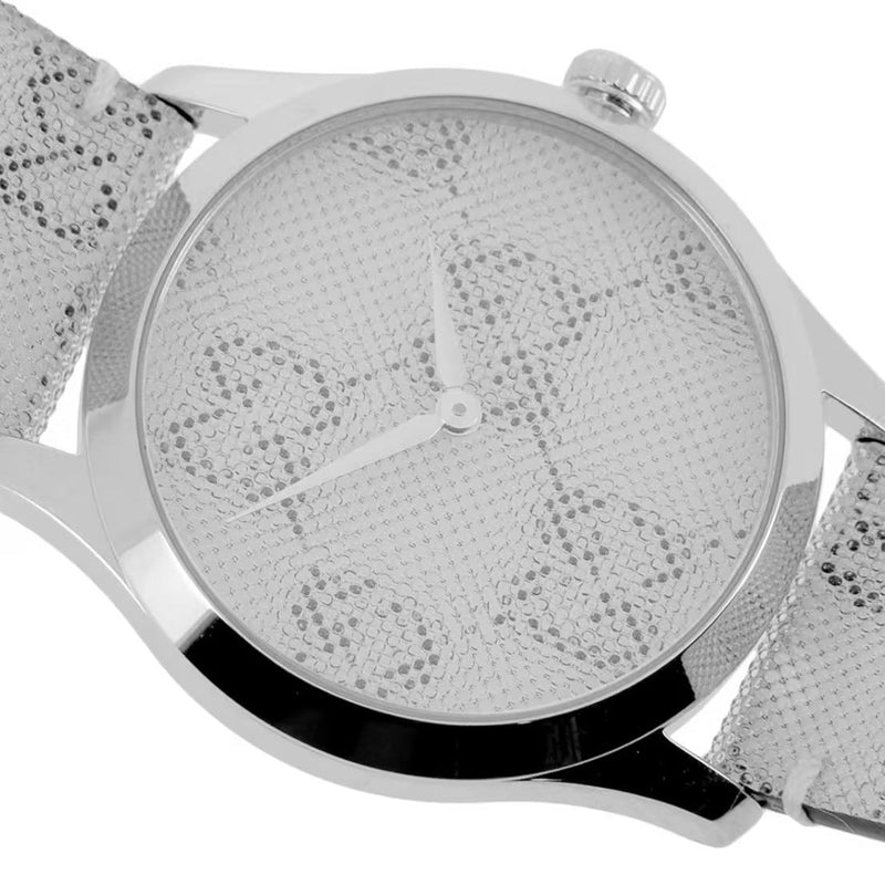 Shop Gucci G Timeless Quartz Grey Dial Grey Leather Strap Watch For Men - YA1264058 in USA