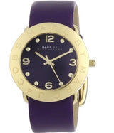 Shop Marc Jacobs Amy Purple Dial Purple Leather Strap Watch for Women - MBM1151 in USA