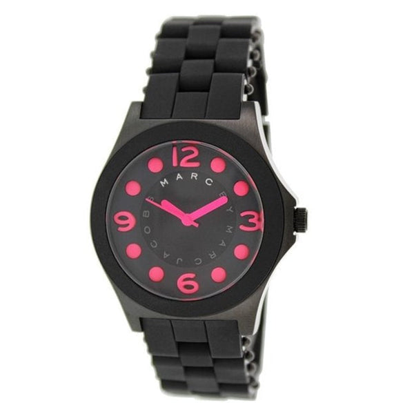 Marc Jacobs Pelly Black Dial Black Silicone Strap Watch for Women - MBM2530 Buy Now By Marc Jacobs
