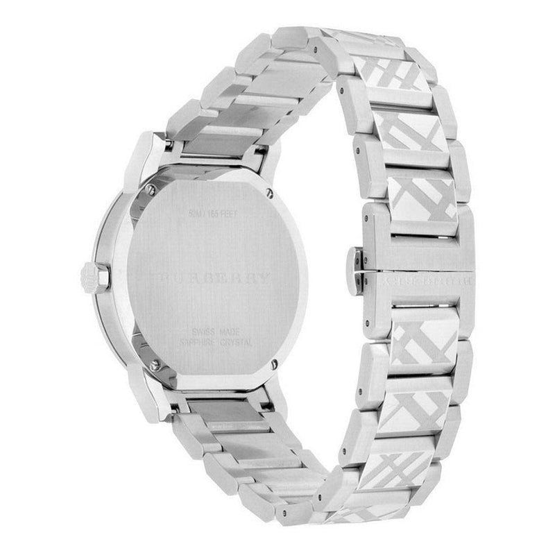 Burberry The City Silver Dial Silver Steel Strap Watch for Men - BU9037 Buy Now By Burberry
