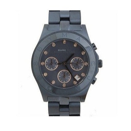 Marc Jacobs Blade Chronograph Blue Dial Blue Steel Strap Watch for Women - MBM8581 Buy Now By Marc Jacobs