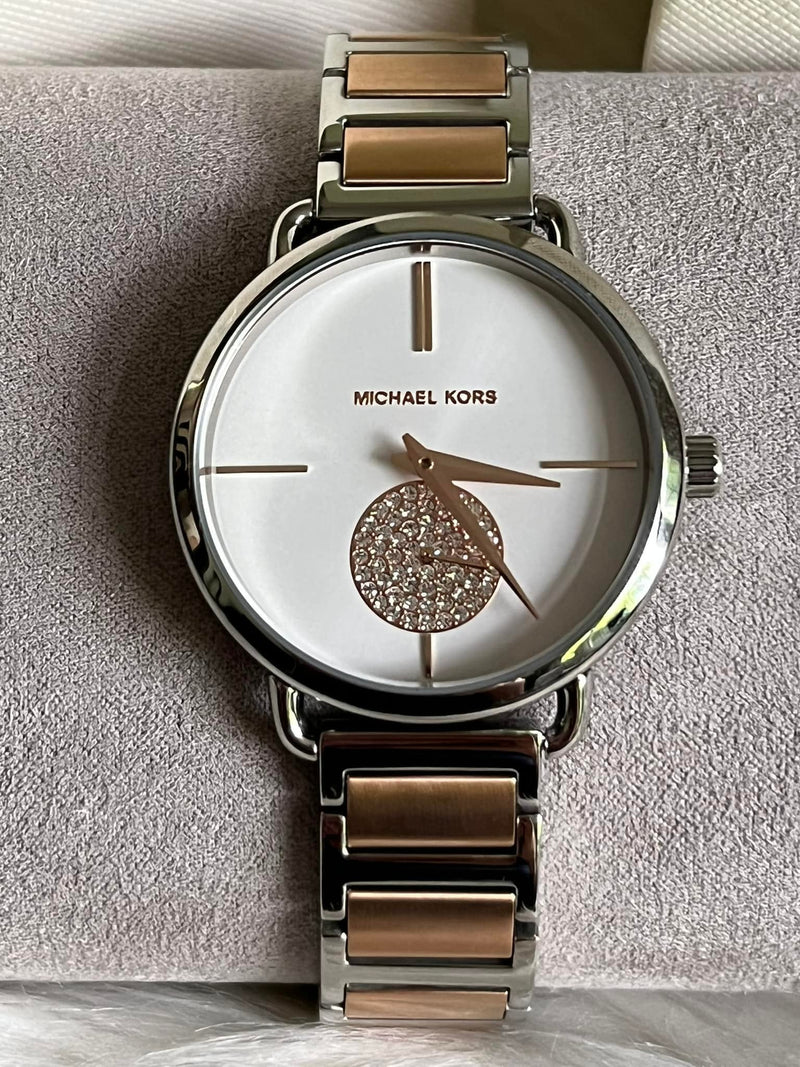 Michael Kors Portia Quartz Silver Dial Two Tone Steel Strap Watch For Women - MK3709 Buy Now By Michael Kors