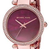 Michael Kors Parker Maroon Dial Two Tone Steel Strap Watch for Women - MK6412 Buy Now By Michael Kors