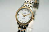 Omega De Ville Prestige Quartz Diamonds Mother of Pearl Dial Two Tone Steel Strap Watch for Women - 424.25.27.60.55.001